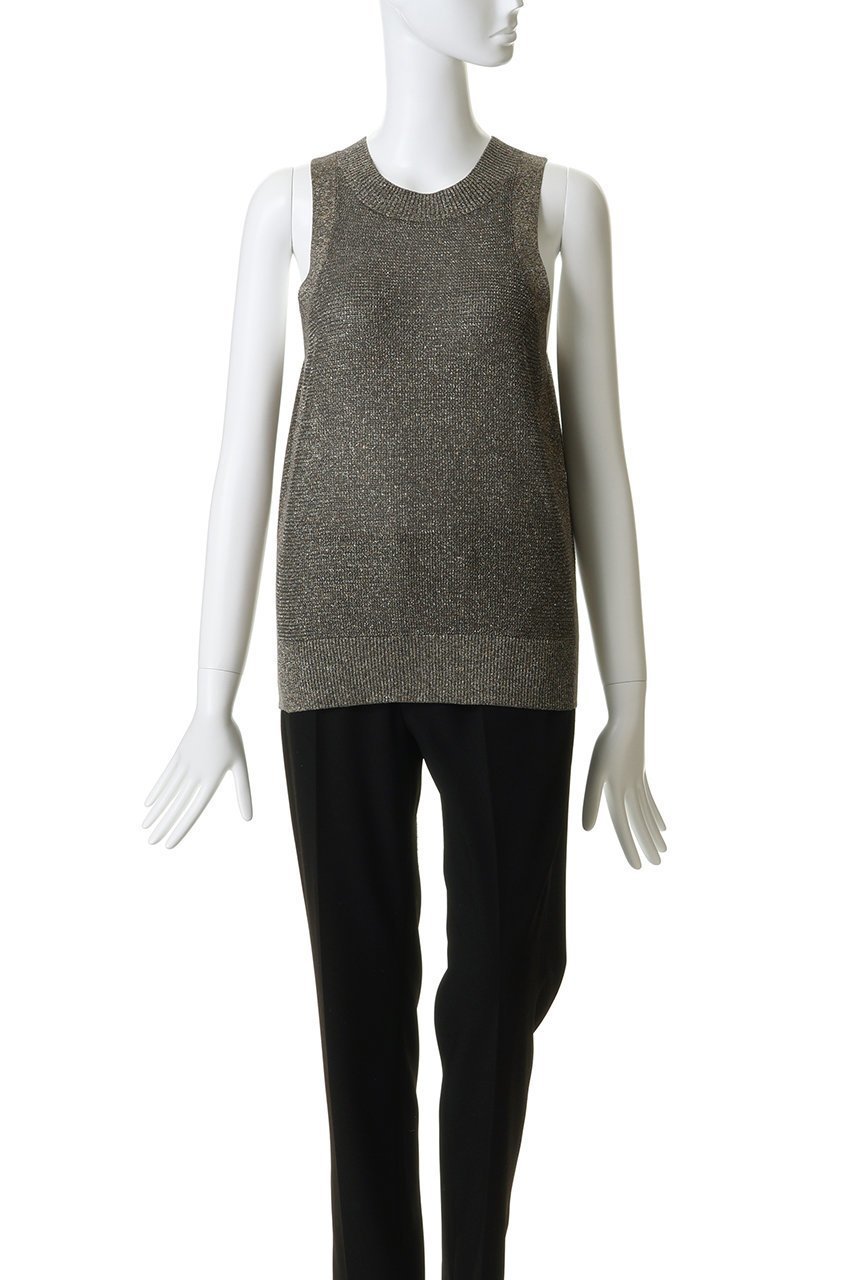 【デパリエ/DEPAREILLE】のヴィスコースラメノースリーブ 人気、トレンドファッション・服の通販 founy(ファニー) 　ファッション　Fashion　レディースファッション　Fashion for Women　トップス・カットソー　Cut & Sew Tops　ニット　Knit Tops & Sweaters　キャミソール&ノースリーブ　Camisoles & Sleeveless Tops　カジュアルプルオーバー・ニットトップス　Pullovers & Knit Tops / Casual Pullovers　デニム　Denim, Jeans Material　ノースリーブ　Sleeveless, No-Sleeve　フェミニン　Feminine, Girly　マニッシュ　Mannish, Boyish　ラグジュアリー　Luxury, Elegant　ワイド　Wide, Wide Fit　エレガント 上品　Elegant　夏　Summer　other-2|ID: prp329100004925032 ipo3291000000036955449