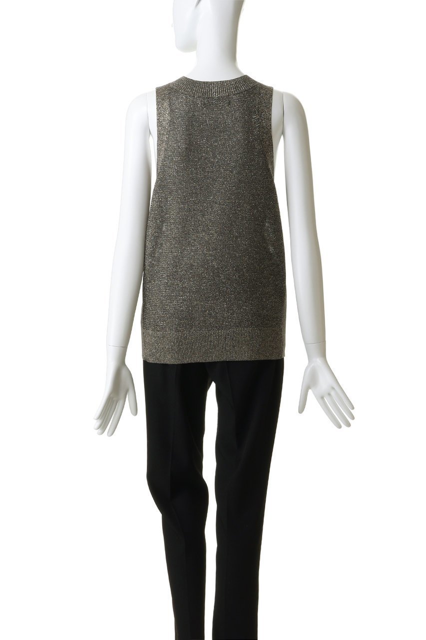 【デパリエ/DEPAREILLE】のヴィスコースラメノースリーブ 人気、トレンドファッション・服の通販 founy(ファニー) 　ファッション　Fashion　レディースファッション　Fashion for Women　トップス・カットソー　Cut & Sew Tops　ニット　Knit Tops & Sweaters　キャミソール&ノースリーブ　Camisoles & Sleeveless Tops　カジュアルプルオーバー・ニットトップス　Pullovers & Knit Tops / Casual Pullovers　デニム　Denim, Jeans Material　ノースリーブ　Sleeveless, No-Sleeve　フェミニン　Feminine, Girly　マニッシュ　Mannish, Boyish　ラグジュアリー　Luxury, Elegant　ワイド　Wide, Wide Fit　エレガント 上品　Elegant　夏　Summer　other-4|ID: prp329100004925032 ipo3291000000036955451