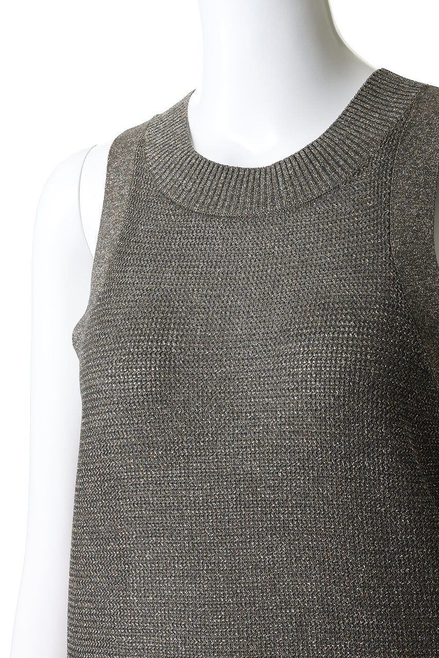 【デパリエ/DEPAREILLE】のヴィスコースラメノースリーブ 人気、トレンドファッション・服の通販 founy(ファニー) 　ファッション　Fashion　レディースファッション　Fashion for Women　トップス・カットソー　Cut & Sew Tops　ニット　Knit Tops & Sweaters　キャミソール&ノースリーブ　Camisoles & Sleeveless Tops　カジュアルプルオーバー・ニットトップス　Pullovers & Knit Tops / Casual Pullovers　デニム　Denim, Jeans Material　ノースリーブ　Sleeveless, No-Sleeve　フェミニン　Feminine, Girly　マニッシュ　Mannish, Boyish　ラグジュアリー　Luxury, Elegant　ワイド　Wide, Wide Fit　エレガント 上品　Elegant　夏　Summer　other-5|ID: prp329100004925032 ipo3291000000036955452