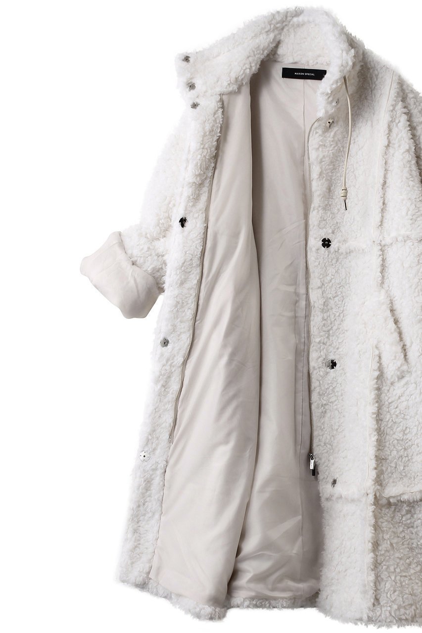 【メゾンスペシャル/MAISON SPECIAL】のCut Off High Neck Boa Coat/カットオフハイネックボアコート 人気、トレンドファッション・服の通販 founy(ファニー) 　ファッション　Fashion　レディースファッション　Fashion for Women　アウター　Coat / Outerwear Collection　コート・ロングコート・ピーコート　Long Coats, Peacoats & More　イタリア　Italy　キュプラ　Cupro, Eco Fabric　ダブル　Double, Double-Breasted　バランス　Balance, Style Balance　ベビー　Baby, Babywear　ミドル　Middle Length, Mid Height　ロング　Long, Long-Length　other-6|ID: prp329100004925040 ipo3291000000036955549
