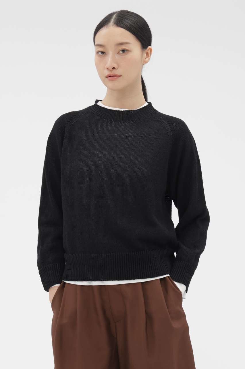 【マーガレットハウエル/MARGARET HOWELL】のLINEN COTTON KNITWEAR 人気、トレンドファッション・服の通販 founy(ファニー) 　ファッション　Fashion　レディースファッション　Fashion for Women　トップス・カットソー　Cut & Sew Tops　ニット　Knit Tops & Sweaters　カジュアルプルオーバー・ニットトップス　Pullovers & Knit Tops / Casual Pullovers　イタリア　Italy　シンプル　Simple, Minimal　デニム　Denim, Jeans Material　バランス　Balance, Style Balance　リネン　Linen, Linen Fabric　 other-1|ID: prp329100004925047 ipo3291000000036955633