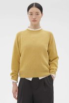 【マーガレットハウエル/MARGARET HOWELL】のLINEN COTTON KNITWEAR 人気、トレンドファッション・服の通販 founy(ファニー) ファッション Fashion レディースファッション Fashion for Women トップス・カットソー Cut & Sew Tops ニット Knit Tops & Sweaters カジュアルプルオーバー・ニットトップス Pullovers & Knit Tops / Casual Pullovers イタリア Italy シンプル Simple, Minimal デニム Denim, Jeans Material バランス Balance, Style Balance リネン Linen, Linen Fabric thumbnail イエロー|ID: prp329100004925047 ipo3291000000036955635