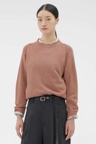 【マーガレットハウエル/MARGARET HOWELL】のLINEN COTTON KNITWEAR 人気、トレンドファッション・服の通販 founy(ファニー) ファッション Fashion レディースファッション Fashion for Women トップス・カットソー Cut & Sew Tops ニット Knit Tops & Sweaters カジュアルプルオーバー・ニットトップス Pullovers & Knit Tops / Casual Pullovers イタリア Italy シンプル Simple, Minimal デニム Denim, Jeans Material バランス Balance, Style Balance リネン Linen, Linen Fabric thumbnail ピンク|ID: prp329100004925047 ipo3291000000036955636