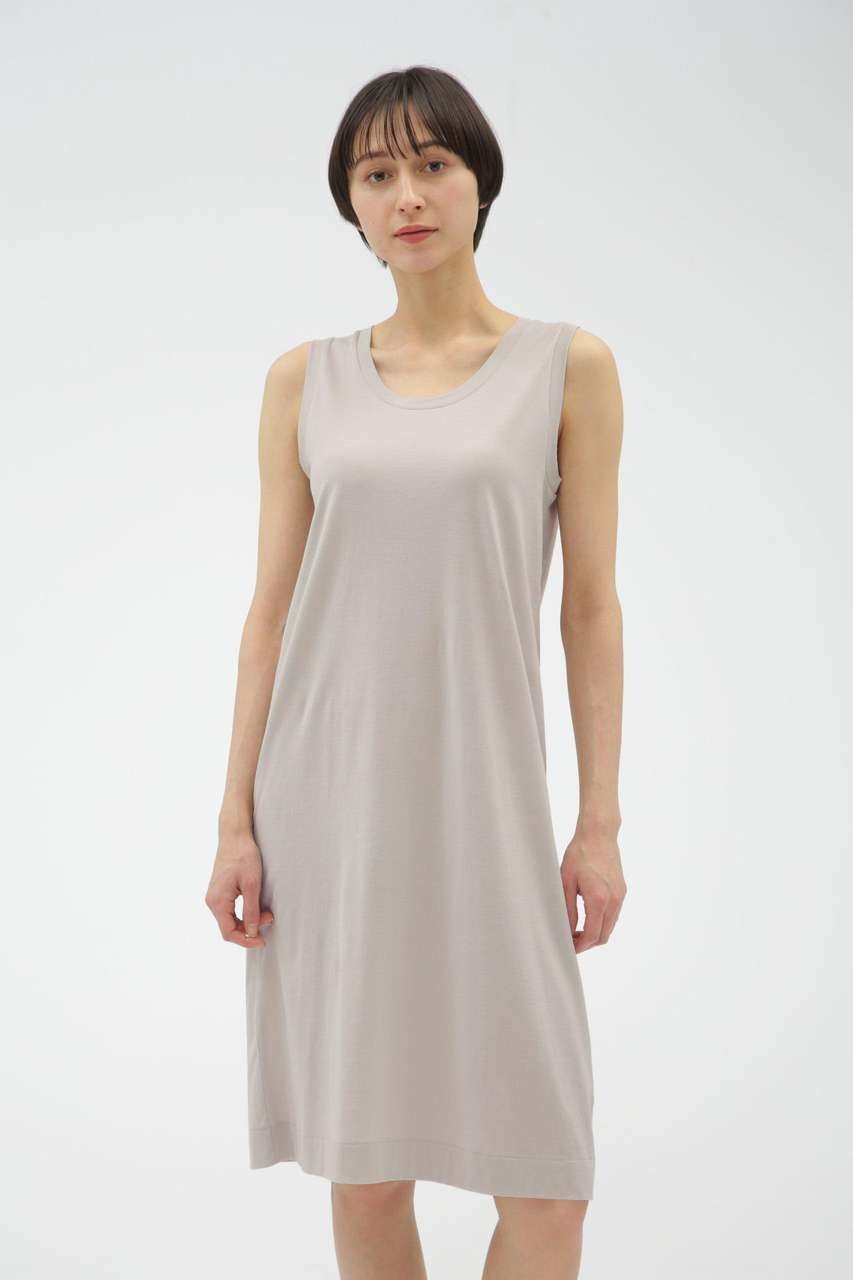 【マーガレットハウエル/MARGARET HOWELL】のSUPERFINE COTTON JERSEY インテリア・キッズ・メンズ・レディースファッション・服の通販 founy(ファニー) 　ファッション　Fashion　レディースファッション　Fashion for Women　ワンピース　Dresses　チュニック　Tunic Tops & Dresses　なめらか　Smooth, Silky Texture　インナー　Innerwear　チュニック　Tunic, Long Top　ドレス　Dress, One-Piece　定番　Standard, Basic Item　グレー|ID: prp329100004925050 ipo3291000000036955660