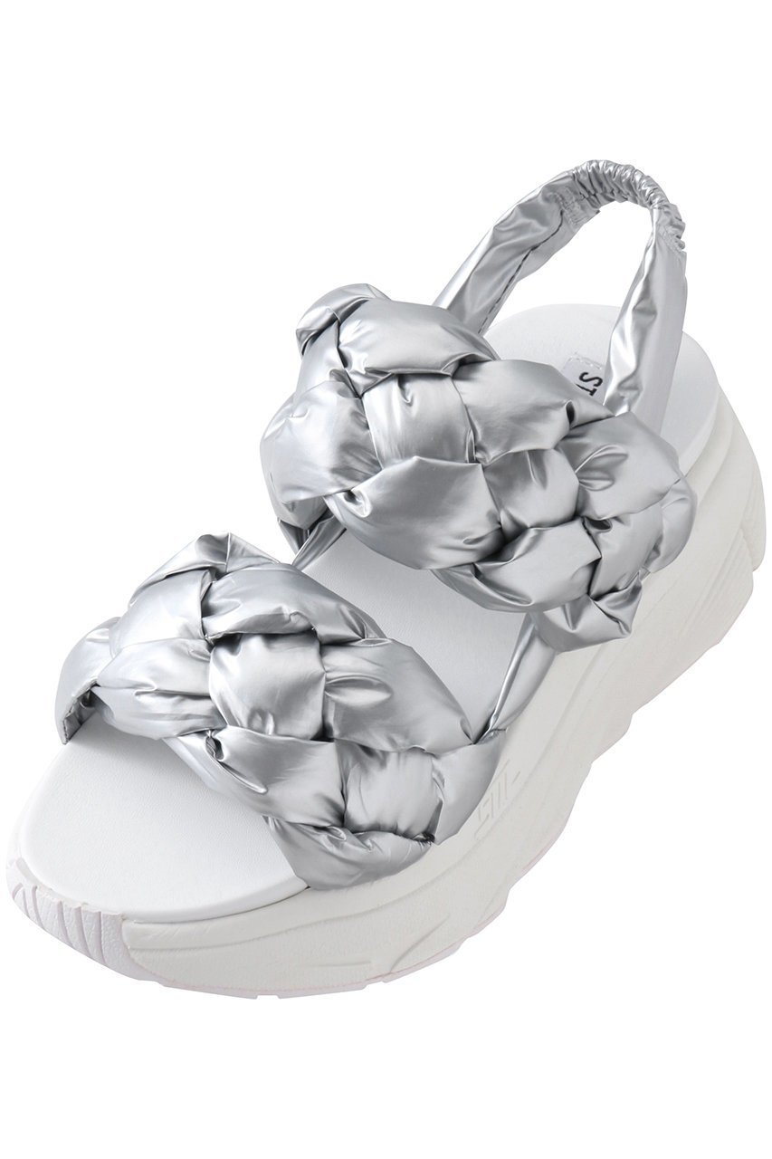 【スティーブマデン/STEVE MADDEN】のHORIZON 5 編み込みスポーツサンダル インテリア・キッズ・メンズ・レディースファッション・服の通販 founy(ファニー) 　ファッション　Fashion　レディースファッション　Fashion for Women　スポーツウェア　Functional & Stylish Sportswear　サンダル&ミュール　Sandals & Mules　サンダル　Sandals, Summer Shoes　スタイリッシュ　Stylish, Fashionable　スポーツ　Sports, Activewear　スポーティ　Sporty, Casual Athletic　フェミニン　Feminine, Girly　厚底　Platform Shoes　シルバー|ID: prp329100004925064 ipo3291000000036955817