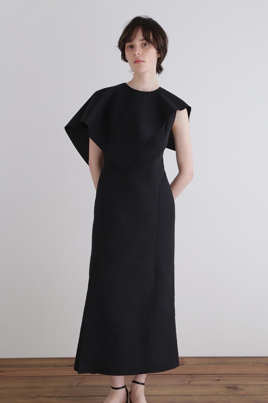 【ル フィル/LE PHIL】のタイルジャカードワンピース 人気、トレンドファッション・服の通販 founy(ファニー) 　ファッション　Fashion　レディースファッション　Fashion for Women　ワンピース　Dresses　チュニック　Tunic Tops & Dresses　アシンメトリー　Asymmetrical Style　ジャカード／ジャガード　Jacquard, Woven Pattern　スタンダード　Standard, Basic　スリット　Slit, Slit Detail　チュニック　Tunic, Long Top　フィット　Fit, Slim Fit　モチーフ　Motif, Design Theme　ロング　Long, Long-Length　other-2|ID: prp329100004925065 ipo3291000000036955824