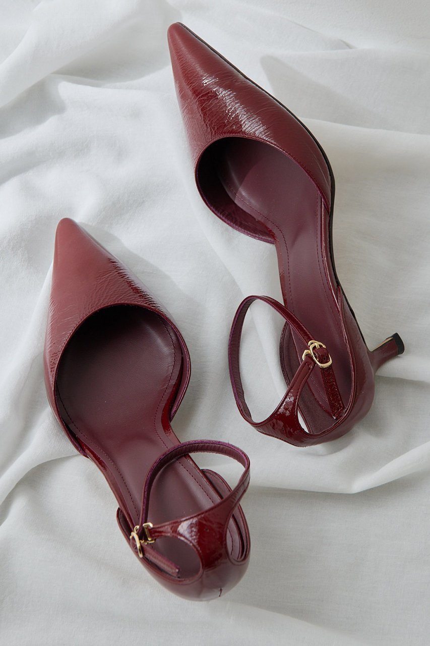 【ウィムガゼット/Whim Gazette】の【Hoaw.】エナメルポインテッドパンプス インテリア・キッズ・メンズ・レディースファッション・服の通販 founy(ファニー) 　ファッション　Fashion　レディースファッション　Fashion for Women　アクセサリー　Fashion Accessories　エナメル　Patent Leather　シューズ　Shoes, Footwear　スマート　Smart, Elegant　バランス　Balance, Style Balance　モダン　Modern, Contemporary　ラップ　Wrap, Wrap Design　エレガント 上品　Elegant　バーガンディー|ID: prp329100004925069 ipo3291000000036955861
