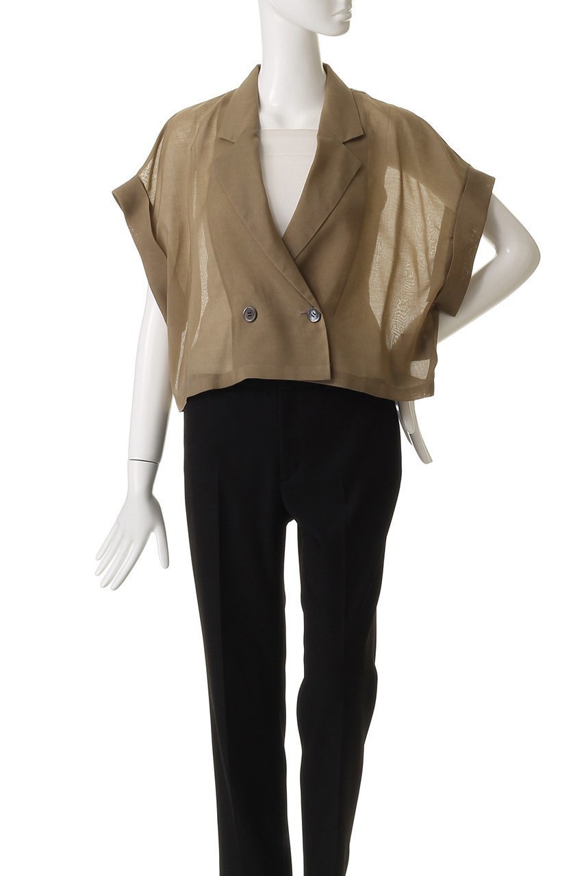 【アナイ/ANAYI】のシアーオーガンフレンチスリーブジャケット 人気、トレンドファッション・服の通販 founy(ファニー) 　ファッション　Fashion　レディースファッション　Fashion for Women　アウター　Coat / Outerwear Collection　レディースジャケット・軽アウター　Jackets　ショート　Short, Short Length　ジャケット　Jacket, Outerwear　夏　Summer　other-2|ID: prp329100004925074 ipo3291000000036955908