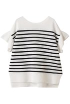 【アナイ/ANAYI】の和紙ガーター2WAYチュニックプルオーバー 人気、トレンドファッション・服の通販 founy(ファニー) ファッション Fashion レディースファッション Fashion for Women トップス・カットソー Cut & Sew Tops ニット Knit Tops & Sweaters カジュアルプルオーバー・ニットトップス Pullovers & Knit Tops / Casual Pullovers スリーブ Sleeve, Long Sleeve / Short Sleeve チュニック Tunic, Long Top フェミニン Feminine, Girly フリル Frill, Ruffle thumbnail ホワイト×ブラック|ID: prp329100004925076 ipo3291000000036955922