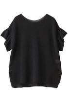 【アナイ/ANAYI】の和紙ガーター2WAYチュニックプルオーバー 人気、トレンドファッション・服の通販 founy(ファニー) ファッション Fashion レディースファッション Fashion for Women トップス・カットソー Cut & Sew Tops ニット Knit Tops & Sweaters カジュアルプルオーバー・ニットトップス Pullovers & Knit Tops / Casual Pullovers スリーブ Sleeve, Long Sleeve / Short Sleeve チュニック Tunic, Long Top フェミニン Feminine, Girly フリル Frill, Ruffle thumbnail ブラック|ID: prp329100004925076 ipo3291000000036955924