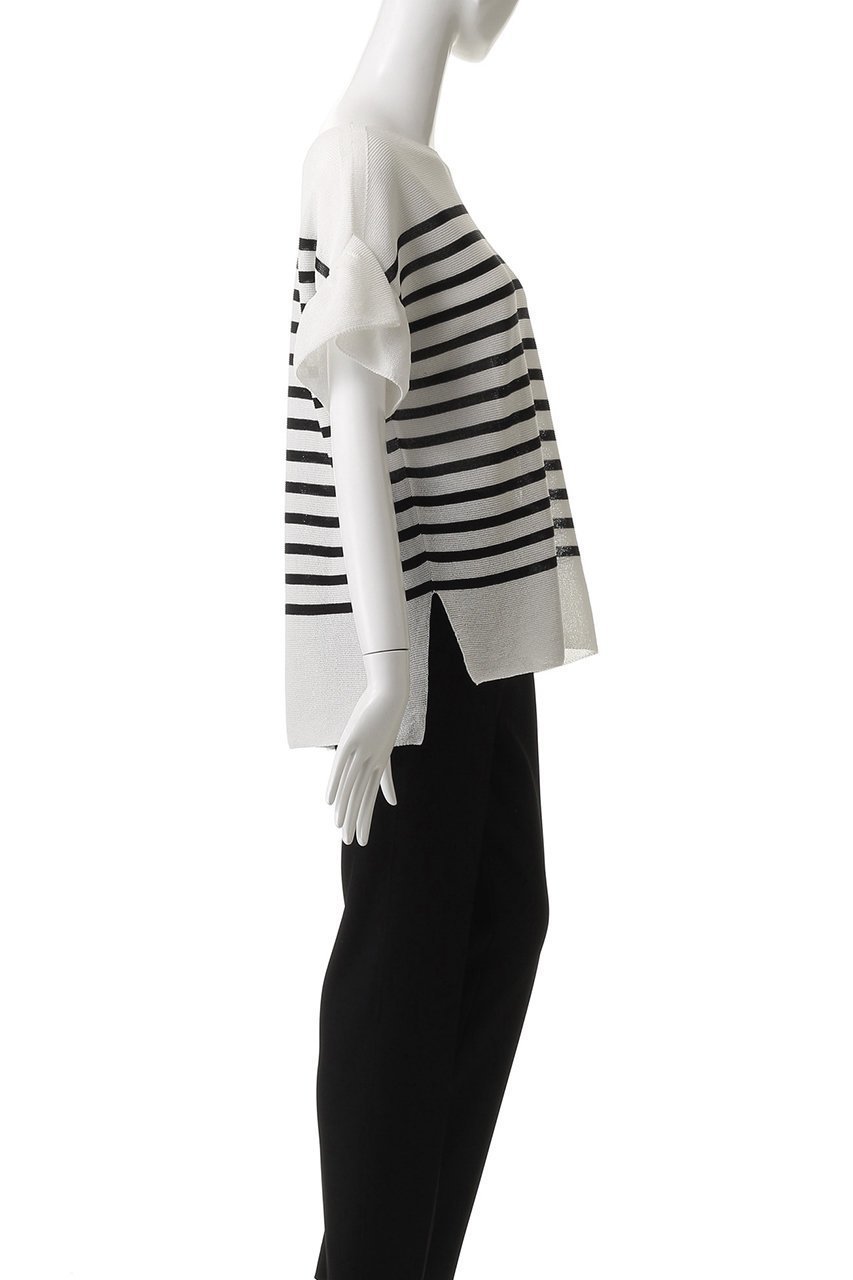 【アナイ/ANAYI】の和紙ガーター2WAYチュニックプルオーバー 人気、トレンドファッション・服の通販 founy(ファニー) 　ファッション　Fashion　レディースファッション　Fashion for Women　トップス・カットソー　Cut & Sew Tops　ニット　Knit Tops & Sweaters　カジュアルプルオーバー・ニットトップス　Pullovers & Knit Tops / Casual Pullovers　スリーブ　Sleeve, Long Sleeve / Short Sleeve　チュニック　Tunic, Long Top　フェミニン　Feminine, Girly　フリル　Frill, Ruffle　other-3|ID: prp329100004925076 ipo3291000000036955926