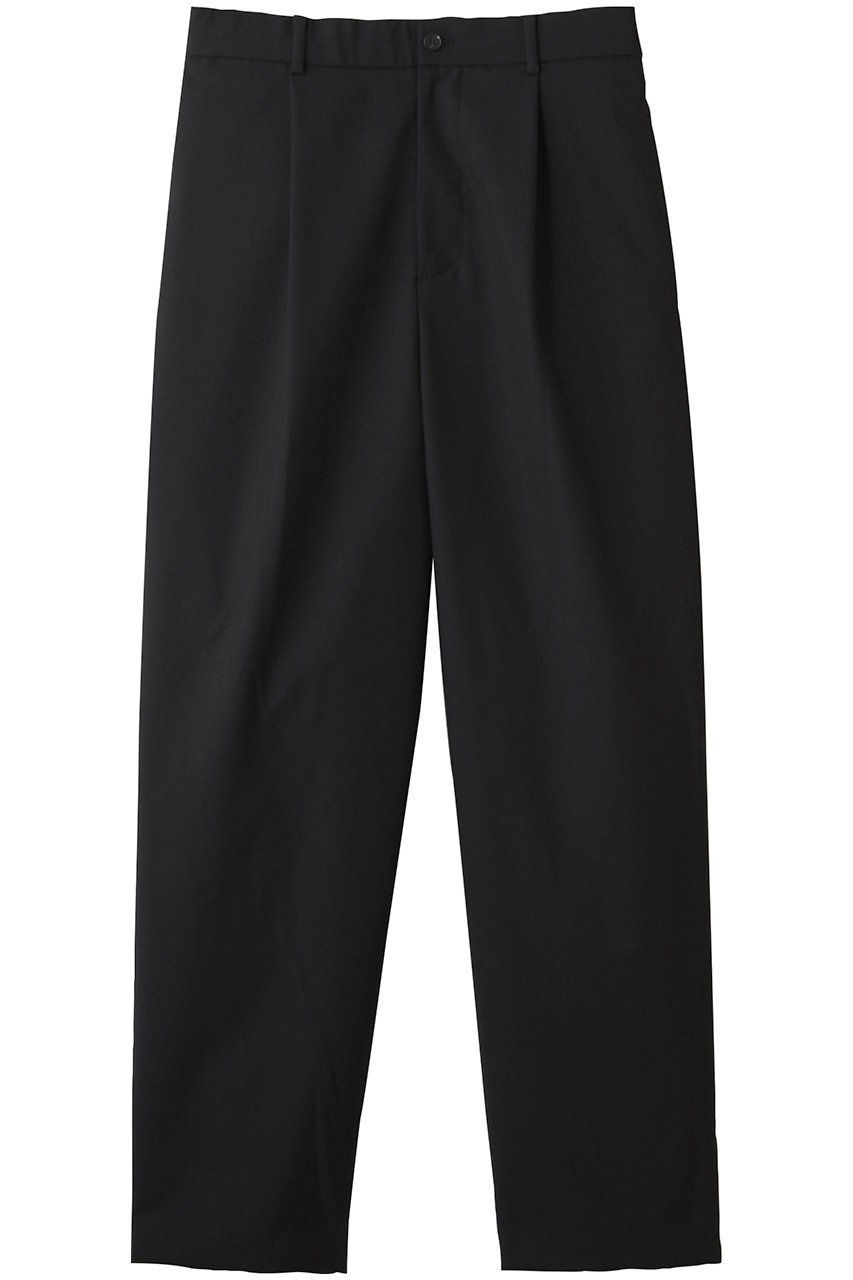 【エイトン/ATON / MEN】の【MEN】WOOL TORPICAL ルーズフィットパンツ インテリア・キッズ・メンズ・レディースファッション・服の通販 founy(ファニー) 　ファッション　Fashion　メンズファッション　Fashion for Men　ボトムス　Bottoms　ジャケット　Jacket, Outerwear　セットアップ　Set-Up, Coordinated Outfit　テーパード　Tapered, Tapered Pants　ループ　Loop, Loop Knit　ブラック|ID: prp329100004925080 ipo3291000000036955957