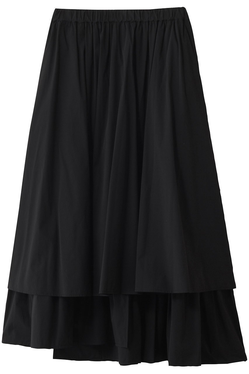 【ナゴンスタンス/nagonstans】のlayer volume skirt/スカート インテリア・キッズ・メンズ・レディースファッション・服の通販 founy(ファニー) 　ファッション　Fashion　レディースファッション　Fashion for Women　スカート　Skirts　ロングスカート　Long Skirts / Maxi & Midi Skirts　コンパクト　Compact, Small Size　バランス　Balance, Style Balance　ルーズ　Loose, Oversized　ロング　Long, Long-Length　Black|ID: prp329100004925089 ipo3291000000036956051