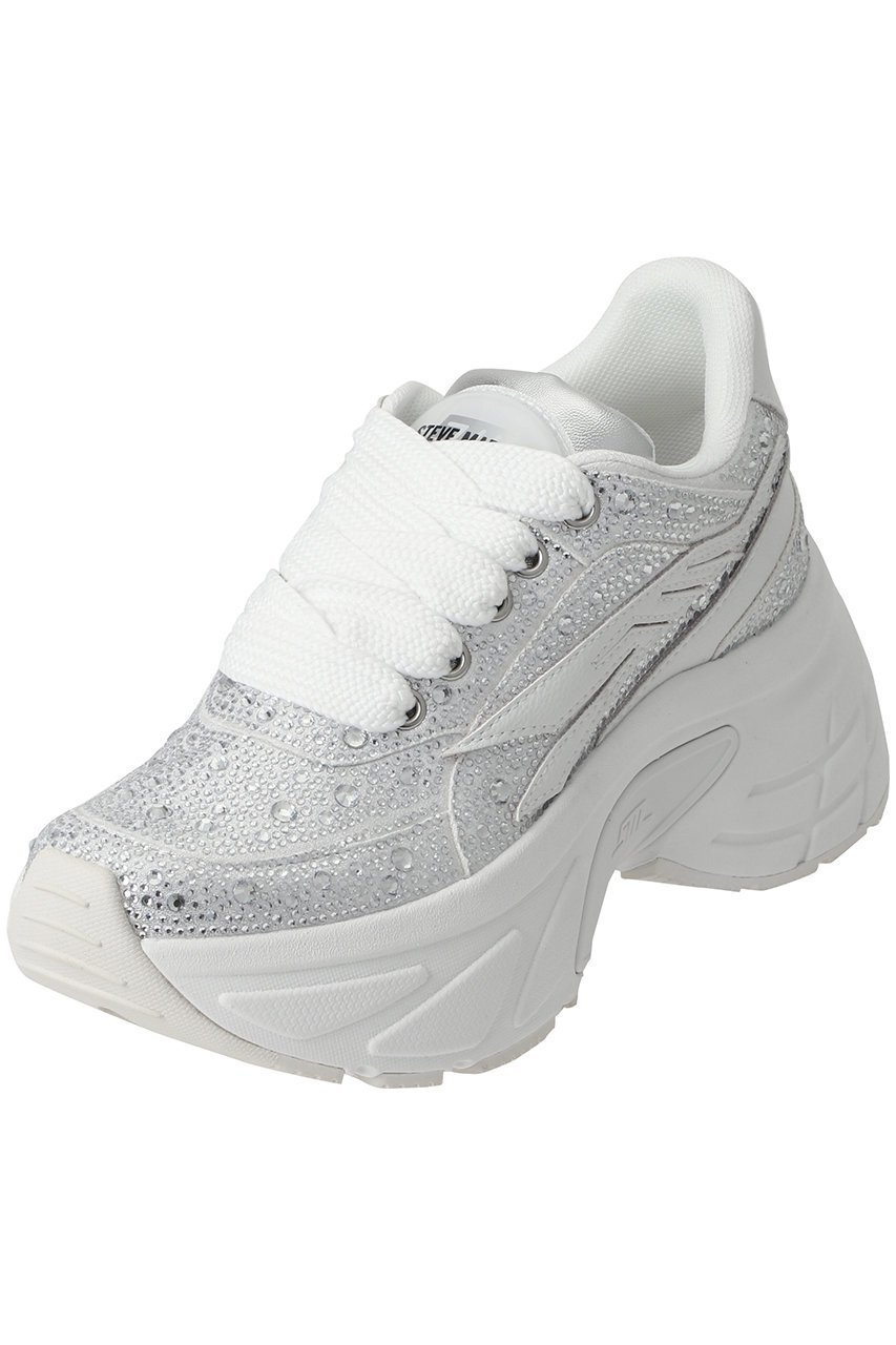 【スティーブマデン/STEVE MADDEN】のBIONIC 2R ラインストーンボリュームソールスニーカー インテリア・キッズ・メンズ・レディースファッション・服の通販 founy(ファニー) 　ファッション　Fashion　レディースファッション　Fashion for Women　ストーン　Stone, Gem-Like　スニーカー　Sneakers, Trainers　ラグジュアリー　Luxury, Elegant　ホワイト/コンビ|ID: prp329100004925099 ipo3291000000036956354