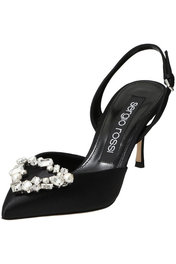 【セルジオ ロッシ/SERGIO ROSSI】のsrGODIVA PRECIOUS スリングバック インテリア・キッズ・メンズ・レディースファッション・服の通販 founy(ファウニー) https://founy.com/ ファッション Fashion レディースファッション Fashion for Women バッグ Bags アンクル Ankle-Length Design クリスタル Crystal, Swarovski シェイプ Shape, Slim Fit シルク Silk, 100% Silk トライアングル Triangle, Triangular Shape パール Pearl, Pearl Accent モチーフ Motif, Design Theme ラグジュアリー Luxury, Elegant ラップ Wrap, Wrap Design |ID: prp329100004925116 ipo3291000000036956498