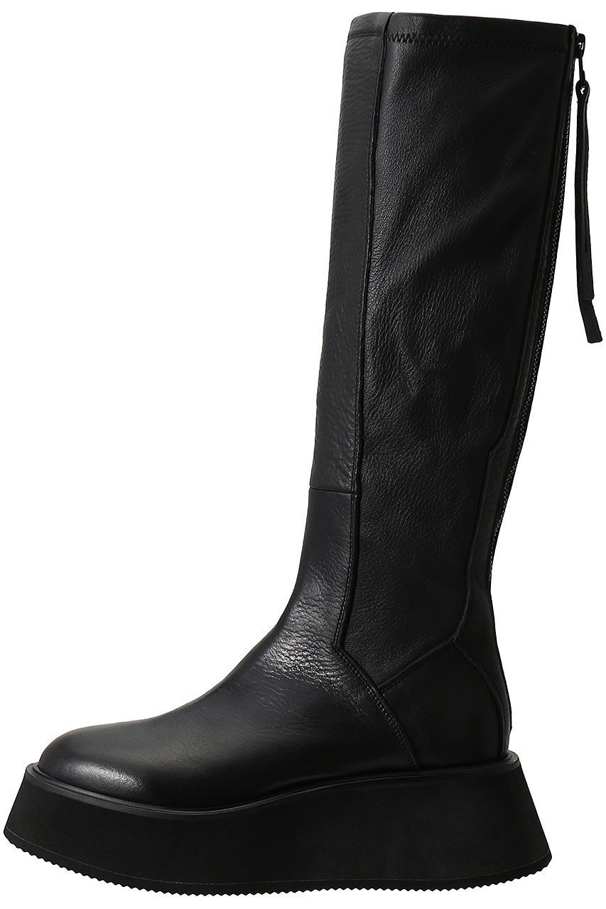 【ピアッカセッテ/ph7+】のラウンドトウストレッチ厚底ロングブーツ 人気、トレンドファッション・服の通販 founy(ファニー) 　ファッション　Fashion　レディースファッション　Fashion for Women　シンプル　Simple, Minimal　ストレッチ　Stretch, Stretchy Fabric　ストレート　Straight, Straight Cut　ロング　Long, Long-Length　厚底　Platform Shoes　定番　Standard, Basic Item　 other-1|ID: prp329100004925128 ipo3291000000036956632