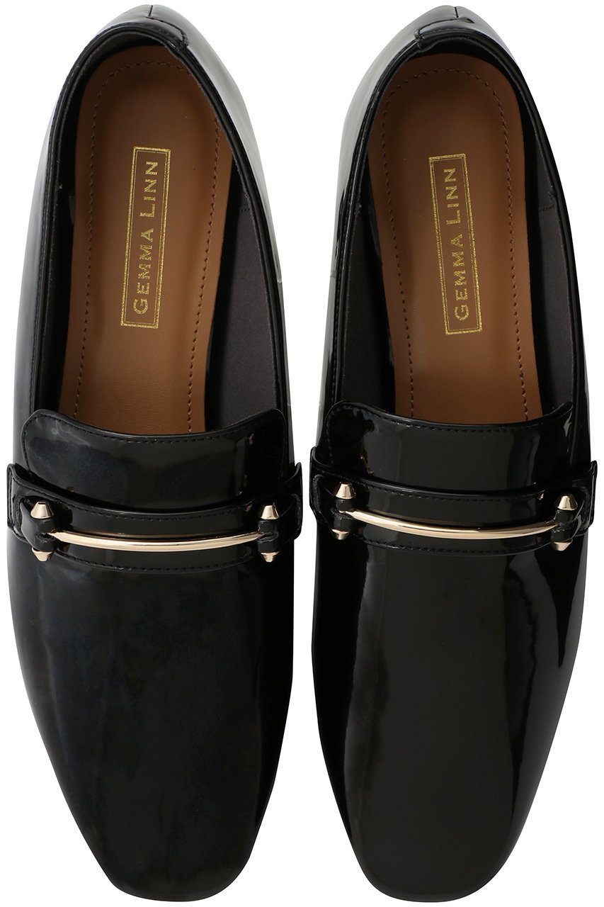【ダニエラ アンド ジェマ/Daniella & GEMMA】の【レイン対応】ラインモチーフローファー インテリア・キッズ・メンズ・レディースファッション・服の通販 founy(ファニー) 　ファッション　Fashion　レディースファッション　Fashion for Women　エナメル　Patent Leather　シューズ　Shoes, Footwear　フラット　Flat, Flat Shoes　レイン　Rain, Rainproof　ブラックエナメル|ID: prp329100004925134 ipo3291000000036956686