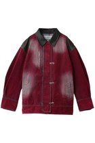 【プランク プロジェクト/PRANK PROJECT】のフロッキーデニムジャケット / Flocky Denim Jacket 人気、トレンドファッション・服の通販 founy(ファニー) ファッション Fashion レディースファッション Fashion for Women アウター Coat / Outerwear Collection レディースジャケット・軽アウター Jackets デニムジャケット / カジュアルアウター Denim Jackets おすすめ Recommended / Our Picks ウォーム Warm Fabric ジャケット Jacket, Outerwear デニム Denim, Jeans Material ドット Polka Dot, Dot Pattern バランス Balance, Style Balance フェミニン Feminine, Girly ブルゾン Blouson, Bomber Jacket ランダム Random, Irregular thumbnail RED(レッド)|ID: prp329100004925137 ipo3291000000036956756