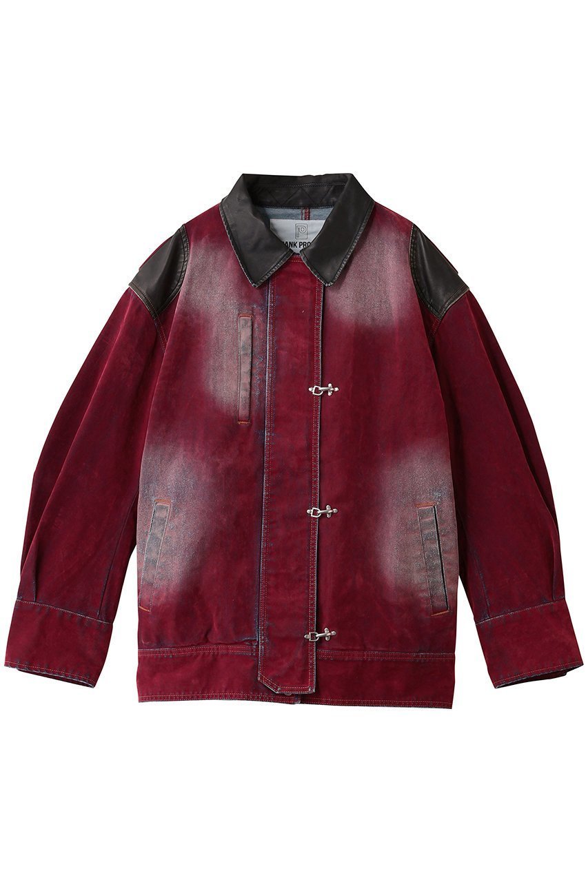 【プランク プロジェクト/PRANK PROJECT】のフロッキーデニムジャケット / Flocky Denim Jacket インテリア・キッズ・メンズ・レディースファッション・服の通販 founy(ファニー) 　ファッション　Fashion　レディースファッション　Fashion for Women　アウター　Coat / Outerwear Collection　レディースジャケット・軽アウター　Jackets　デニムジャケット / カジュアルアウター　Denim Jackets　おすすめ　Recommended / Our Picks　ウォーム　Warm Fabric　ジャケット　Jacket, Outerwear　デニム　Denim, Jeans Material　ドット　Polka Dot, Dot Pattern　バランス　Balance, Style Balance　フェミニン　Feminine, Girly　ブルゾン　Blouson, Bomber Jacket　ランダム　Random, Irregular　RED(レッド)|ID: prp329100004925137 ipo3291000000036956756