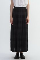 【プレインピープル/PLAIN PEOPLE】のコードチェックワッシャーセミフレアスカート 人気、トレンドファッション・服の通販 founy(ファニー) ファッション Fashion レディースファッション Fashion for Women スカート Skirts Aライン・フレアスカート A-Line & Flared Skirts ロングスカート Long Skirts / Maxi & Midi Skirts シルク Silk, 100% Silk シンプル Simple, Minimal チェック Check, Plaid, Tartan ロング Long, Long-Length thumbnail ブラック|ID: prp329100004925146 ipo3291000000036957128
