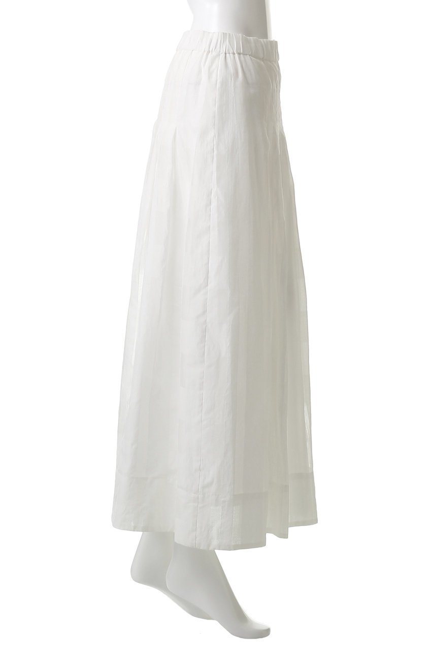 【プレインピープル/PLAIN PEOPLE】のコードチェックワッシャーセミフレアスカート 人気、トレンドファッション・服の通販 founy(ファニー) 　ファッション　Fashion　レディースファッション　Fashion for Women　スカート　Skirts　Aライン・フレアスカート　A-Line & Flared Skirts　ロングスカート　Long Skirts / Maxi & Midi Skirts　シルク　Silk, 100% Silk　シンプル　Simple, Minimal　チェック　Check, Plaid, Tartan　ロング　Long, Long-Length　other-3|ID: prp329100004925146 ipo3291000000036957131