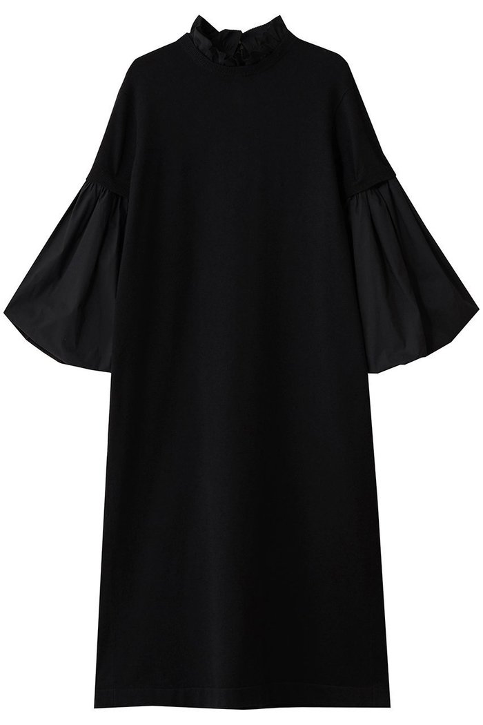 【マリリンムーン/MARILYN MOON】の14Gウール 2way スリーブワンピース インテリア・キッズ・メンズ・レディースファッション・服の通販 founy(ファニー) https://founy.com/ ファッション Fashion レディースファッション Fashion for Women ワンピース Dresses チュニック Tunic Tops & Dresses シンプル Simple, Minimal スリーブ Sleeve, Long Sleeve / Short Sleeve チュニック Tunic, Long Top バルーン Balloon, Balloon Silhouette フリル Frill, Ruffle ロング Long, Long-Length |ID: prp329100004925147 ipo3291000000036957134