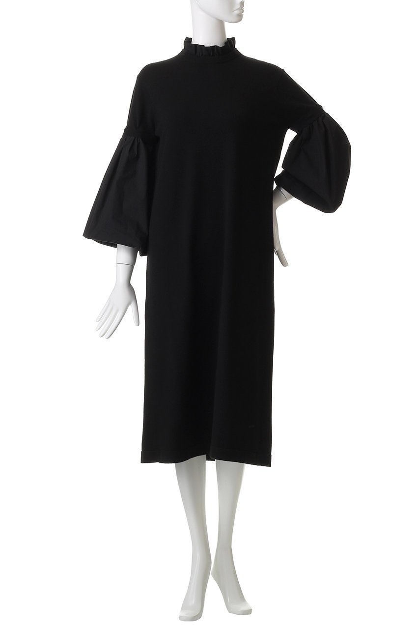 【マリリンムーン/MARILYN MOON】の14Gウール 2way スリーブワンピース 人気、トレンドファッション・服の通販 founy(ファニー) 　ファッション　Fashion　レディースファッション　Fashion for Women　ワンピース　Dresses　チュニック　Tunic Tops & Dresses　シンプル　Simple, Minimal　スリーブ　Sleeve, Long Sleeve / Short Sleeve　チュニック　Tunic, Long Top　バルーン　Balloon, Balloon Silhouette　フリル　Frill, Ruffle　ロング　Long, Long-Length　other-2|ID: prp329100004925147 ipo3291000000036957137