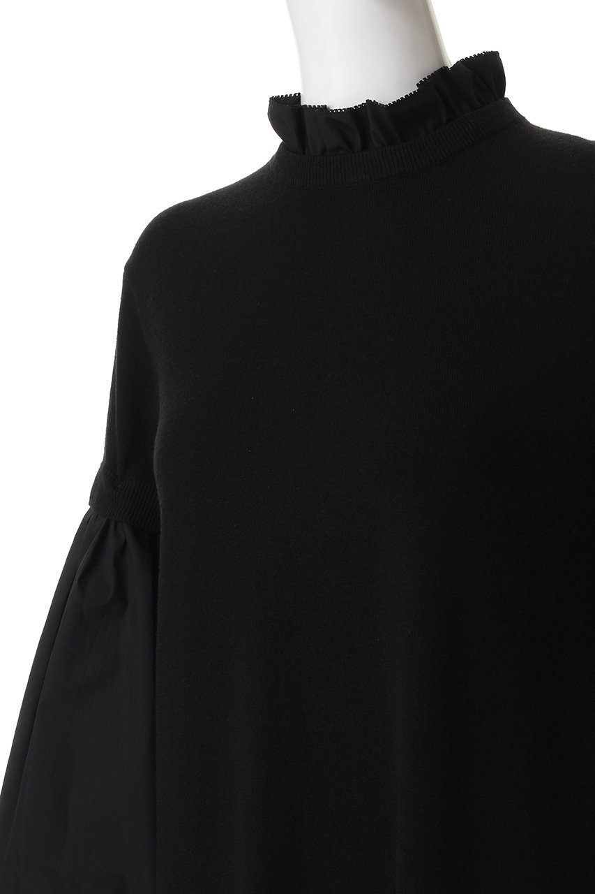 【マリリンムーン/MARILYN MOON】の14Gウール 2way スリーブワンピース 人気、トレンドファッション・服の通販 founy(ファニー) 　ファッション　Fashion　レディースファッション　Fashion for Women　ワンピース　Dresses　チュニック　Tunic Tops & Dresses　シンプル　Simple, Minimal　スリーブ　Sleeve, Long Sleeve / Short Sleeve　チュニック　Tunic, Long Top　バルーン　Balloon, Balloon Silhouette　フリル　Frill, Ruffle　ロング　Long, Long-Length　other-5|ID: prp329100004925147 ipo3291000000036957140