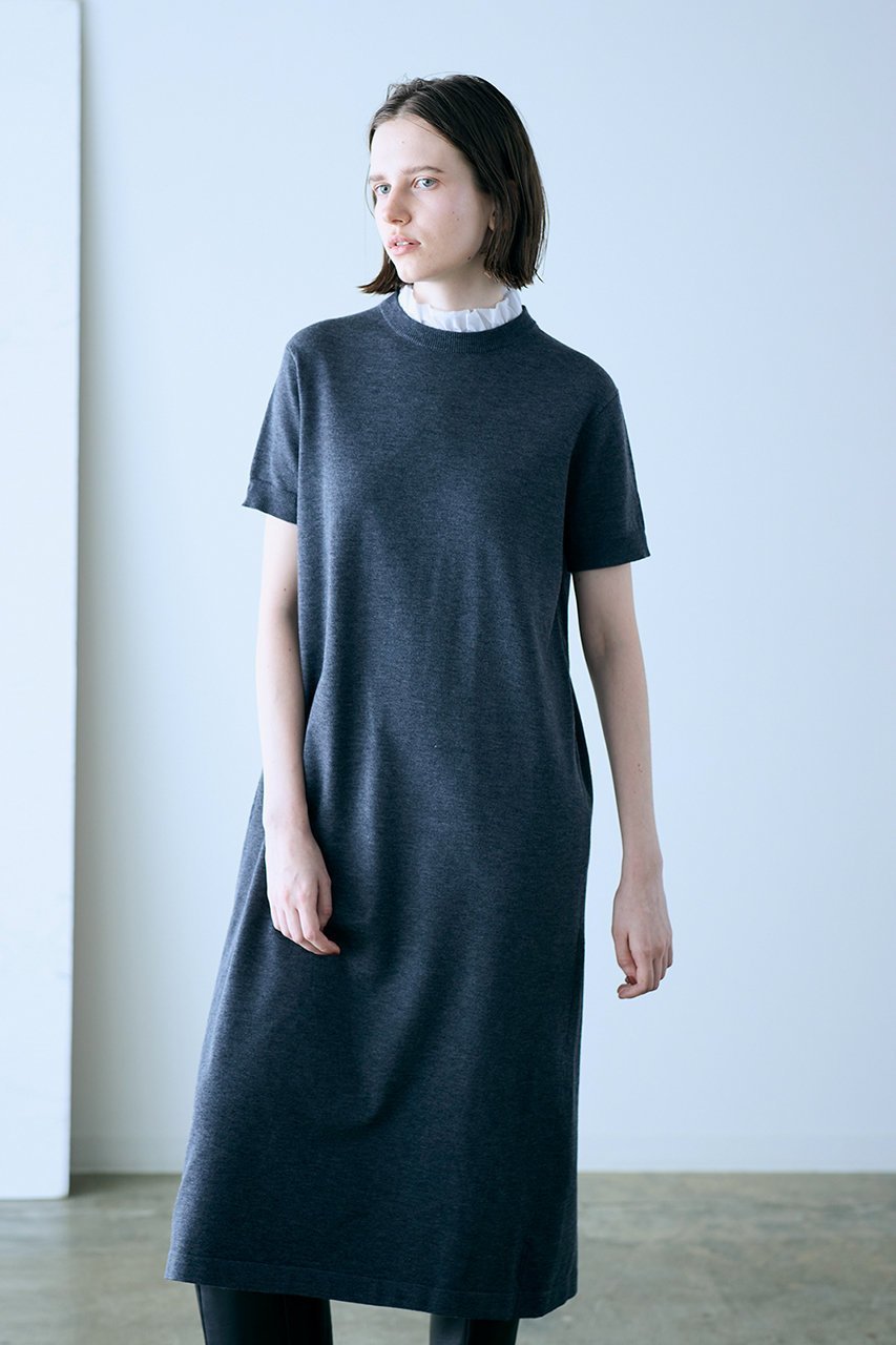 【マリリンムーン/MARILYN MOON】の14Gウール 2way スリーブワンピース 人気、トレンドファッション・服の通販 founy(ファニー) 　ファッション　Fashion　レディースファッション　Fashion for Women　ワンピース　Dresses　チュニック　Tunic Tops & Dresses　シンプル　Simple, Minimal　スリーブ　Sleeve, Long Sleeve / Short Sleeve　チュニック　Tunic, Long Top　バルーン　Balloon, Balloon Silhouette　フリル　Frill, Ruffle　ロング　Long, Long-Length　other-8|ID: prp329100004925147 ipo3291000000036957143