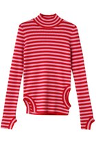 【エンフォルド/ENFOLD】のNECK HOLE PULLOVER プルオーバー 人気、トレンドファッション・服の通販 founy(ファニー) ファッション Fashion レディースファッション Fashion for Women トップス・カットソー Cut & Sew Tops ニット Knit Tops & Sweaters カジュアルプルオーバー・ニットトップス Pullovers & Knit Tops / Casual Pullovers アシンメトリー Asymmetrical Style インナー Innerwear ハイネック High Neck, Mock Neck ボーダー Border, Stripe thumbnail レッド|ID: prp329100004925152 ipo3291000000036957192