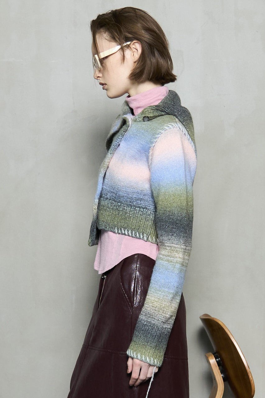 【メゾンスペシャル/MAISON SPECIAL】のAsymmetry kasuri Knit Cardigan/アシメカスリニットカーディガン 人気、トレンドファッション・服の通販 founy(ファニー) 　ファッション　Fashion　レディースファッション　Fashion for Women　トップス・カットソー　Cut & Sew Tops　ニット　Knit Tops & Sweaters　カーディガン・羽織り　Layered Style Cardigans　アシンメトリー　Asymmetrical Style　インナー　Innerwear　カーディガン　Cardigan, Knitwear　グラデーション　Gradient, Ombre　コンパクト　Compact, Small Size　シンプル　Simple, Minimal　スラックス　Slacks, Dress Pants　デニム　Denim, Jeans Material　バランス　Balance, Style Balance　フロント　Front, Front Design　リラックス　Relax, Relaxed Fit　ワイド　Wide, Wide Fit　おすすめ　Recommended / Our Picks　other-8|ID: prp329100004925172 ipo3291000000036957783