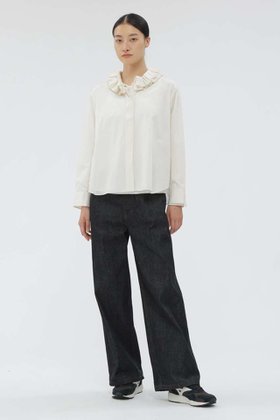 【マーガレットハウエル/MARGARET HOWELL】のORGANIC COTTON DENIM TROUSERS 人気、トレンドファッション・服の通販 founy(ファニー) ファッション Fashion レディースファッション Fashion for Women パンツ Pants & Trousers デニム Denim, Jeans Material ワイド Wide, Wide Fit ヴィンテージ Vintage Style |ID:prp329100004925182