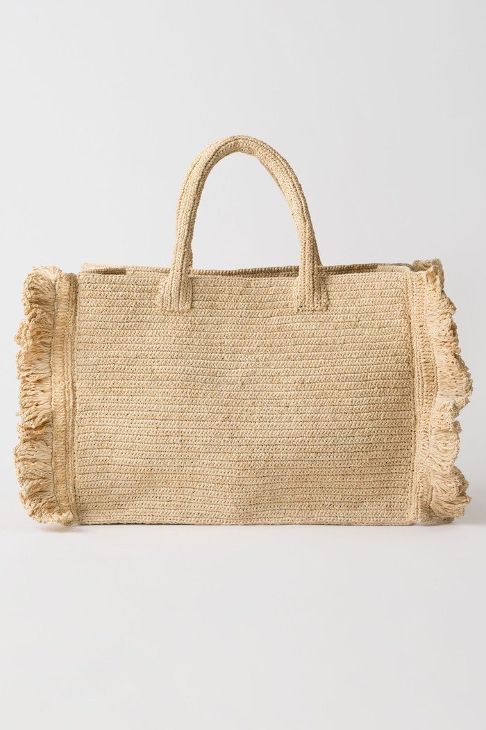 【プリスティン/PRISTINE】のラフィアフリルトートバッグ インテリア・キッズ・メンズ・レディースファッション・服の通販 founy(ファニー) https://founy.com/ ファッション Fashion レディースファッション Fashion for Women バッグ Bags トートバッグ Tote Bag, Large Shoulder Bag フリル Frill, Ruffle ポケット Pocket, Pocket Detail モチーフ Motif, Design Theme ラフィア Raffia, Natural Straw |ID: prp329100004925184 ipo3291000000036957921