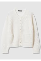 【アルアバイル/allureville】の透かし編みカーディガン 人気、トレンドファッション・服の通販 founy(ファニー) ファッション Fashion レディースファッション Fashion for Women トップス・カットソー Cut & Sew Tops ニット Knit Tops & Sweaters カーディガン・羽織り Layered Style Cardigans カーディガン Cardigan, Knitwear シンプル Simple, Minimal ミックス Mix, Mixed Style メタリック Metallic, Shiny Finish メッシュ Mesh, Net Fabric エレガント 上品 Elegant 再入荷 Restock / Back in Stock 夏 Summer |ID:prp329100004925190