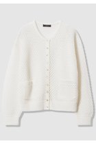 【アルアバイル/allureville】の透かし編みカーディガン 人気、トレンドファッション・服の通販 founy(ファニー) ファッション Fashion レディースファッション Fashion for Women トップス・カットソー Cut & Sew Tops ニット Knit Tops & Sweaters カーディガン・羽織り Layered Style Cardigans カーディガン Cardigan, Knitwear シンプル Simple, Minimal ミックス Mix, Mixed Style メタリック Metallic, Shiny Finish メッシュ Mesh, Net Fabric エレガント 上品 Elegant 再入荷 Restock / Back in Stock 夏 Summer thumbnail オフホワイト|ID: prp329100004925190 ipo3291000000036957990