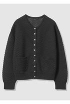 【アルアバイル/allureville】の透かし編みカーディガン 人気、トレンドファッション・服の通販 founy(ファニー) ファッション Fashion レディースファッション Fashion for Women トップス・カットソー Cut & Sew Tops ニット Knit Tops & Sweaters カーディガン・羽織り Layered Style Cardigans カーディガン Cardigan, Knitwear シンプル Simple, Minimal ミックス Mix, Mixed Style メタリック Metallic, Shiny Finish メッシュ Mesh, Net Fabric エレガント 上品 Elegant 再入荷 Restock / Back in Stock 夏 Summer thumbnail ブラック|ID: prp329100004925190 ipo3291000000036957993