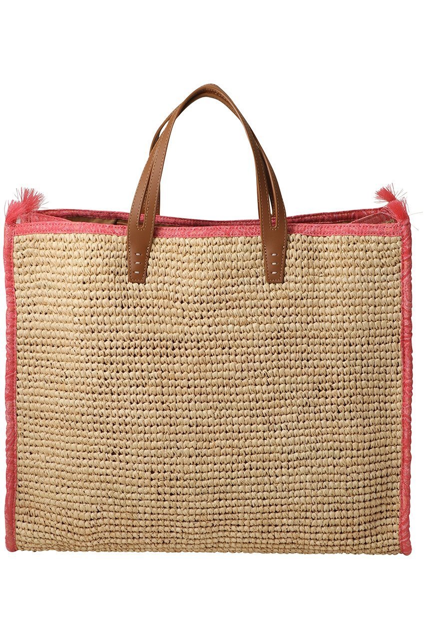 【ア ヴァケーション/A VACATION】のTANK RAFFIA トートバッグ インテリア・キッズ・メンズ・レディースファッション・服の通販 founy(ファニー) 　ファッション　Fashion　レディースファッション　Fashion for Women　バッグ　Bags　シンプル　Simple, Minimal　ジャカード／ジャガード　Jacquard, Woven Pattern　フィット　Fit, Slim Fit　フォルム　Silhouette, Form　ラフィア　Raffia, Natural Straw　ピンクペイズリー|ID: prp329100004925193 ipo3291000000036958033