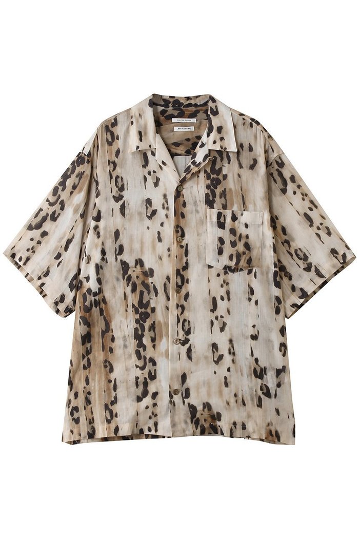 【エリオポール/heliopole】の【COUTURE D ADAM】LEOPARD オープンカラーシャツ インテリア・キッズ・メンズ・レディースファッション・服の通販 founy(ファウニー) https://founy.com/ ファッション Fashion レディースファッション Fashion for Women トップス・カットソー Cut & Sew Tops シャツ・ブラウス・オフィスカジュアル Elegant Blouses & Button-Ups おすすめ Recommended / Our Picks エレガント 上品 Elegant シアー Sheer, See-Through ショート Short, Short Length スリーブ Sleeve, Long Sleeve / Short Sleeve フロント Front, Front Design レオパード Leopard, Animal Print |ID: prp329100004925209 ipo3291000000036958232