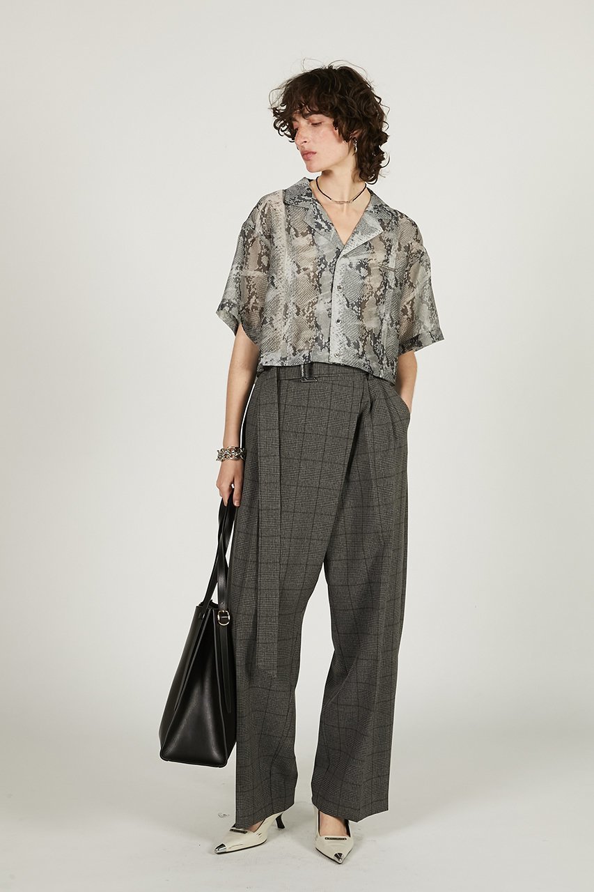 【プランク プロジェクト/PRANK PROJECT】のパイソンプリントシアーシャツ / Python Print Sheer Shirt 人気、トレンドファッション・服の通販 founy(ファニー) 　ファッション　Fashion　レディースファッション　Fashion for Women　トップス・カットソー　Cut & Sew Tops　シャツ・ブラウス・オフィスカジュアル　Elegant Blouses & Button-Ups　シアー　Sheer, See-Through　ショート　Short, Short Length　スリーブ　Sleeve, Long Sleeve / Short Sleeve　バランス　Balance, Style Balance　ボトム　Bottoms, Lower Wear　夏　Summer　other-7|ID: prp329100004925235 ipo3291000000036958695