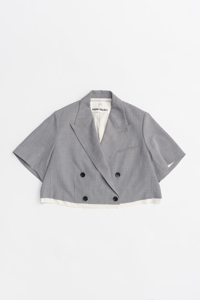 【プランク プロジェクト/PRANK PROJECT】のハーフスリーブショートジャケット / Half Sleeve Short Jacket インテリア・キッズ・メンズ・レディースファッション・服の通販 founy(ファニー) https://founy.com/ ファッション Fashion レディースファッション Fashion for Women アウター Coat / Outerwear Collection レディースジャケット・軽アウター Jackets ショート Short, Short Length ジャケット Jacket, Outerwear スリーブ Sleeve, Long Sleeve / Short Sleeve トレンチ Trench, Trench Coat ハーフ Half, Half-Length フォーマル Formal, Dressy マニッシュ Mannish, Boyish エレガント 上品 Elegant 夏 Summer 春 Spring S/S・春夏 SS, Spring/Summer, Warm Season A/W・秋冬 Autumn/Winter |ID: prp329100004925247 ipo3291000000036958778