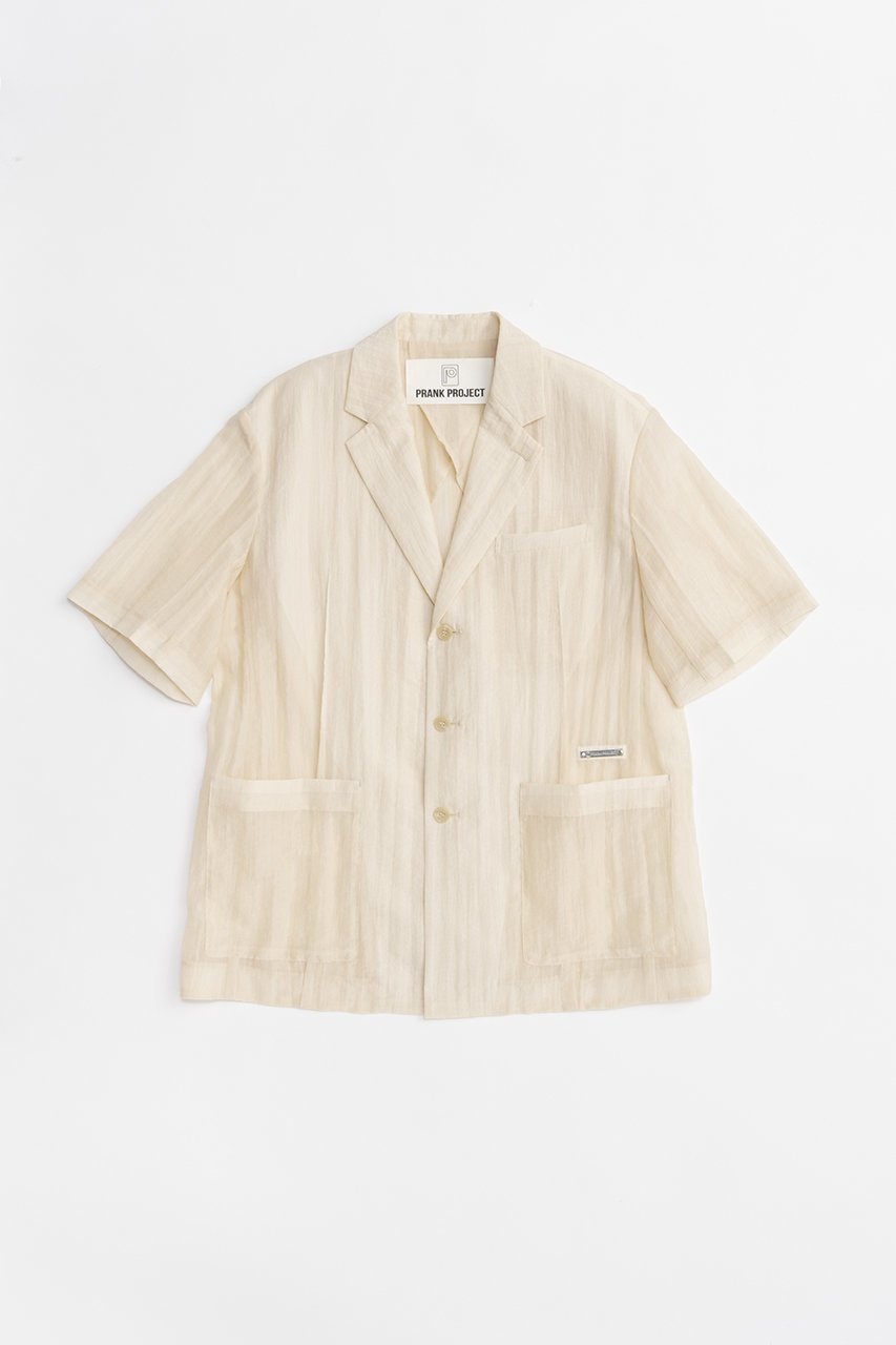 【プランク プロジェクト/PRANK PROJECT】のシアーシングルジャケット / Sheer Single Jacket インテリア・キッズ・メンズ・レディースファッション・服の通販 founy(ファニー) 　ファッション　Fashion　レディースファッション　Fashion for Women　アウター　Coat / Outerwear Collection　レディースジャケット・軽アウター　Jackets　おすすめ　Recommended / Our Picks　シアー　Sheer, See-Through　ジャケット　Jacket, Outerwear　半袖　Short Sleeve, Half Sleeve　夏　Summer　春　Spring　羽織　Haori, Light Jacket　軽量　Lightweight, Ultra Light　IVR(アイボリー)|ID: prp329100004925248 ipo3291000000036958790