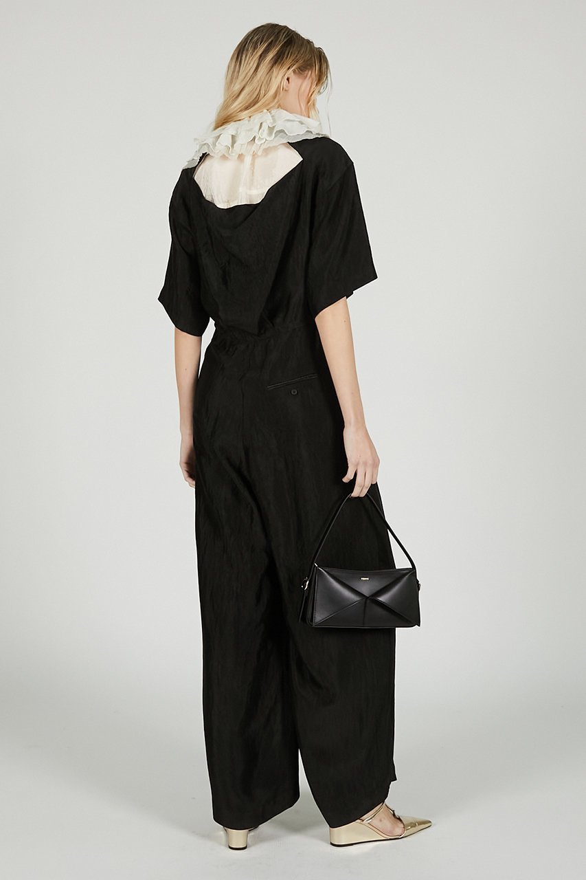 【プランク プロジェクト/PRANK PROJECT】のオープンバックジャンプスーツ / Open Back Jumpsuit 人気、トレンドファッション・服の通販 founy(ファニー) 　ファッション　Fashion　レディースファッション　Fashion for Women　バッグ　Bags　パンツ　Pants & Trousers　サテン　Satin, Glossy Fabric　ストライプ　Stripe, Striped Pattern　ドローストリング　Drawstring, Pull Cord　リラックス　Relax, Relaxed Fit　ワッシャー　Washer, Crinkled Finish　other-8|ID: prp329100004925253 ipo3291000000036958835