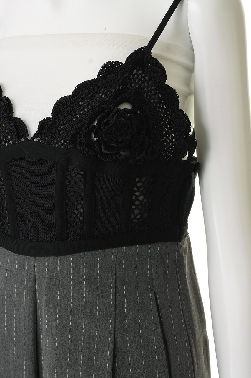 【メゾンスペシャル/MAISON SPECIAL】のCrochet V-Neck All-in-One/クロシェビスチェオールインワン 人気、トレンドファッション・服の通販 founy(ファニー) 　ファッション　Fashion　レディースファッション　Fashion for Women　パンツ　Pants & Trousers　インナー　Innerwear　コンビネゾン　Jumpsuit, All-in-One　スラックス　Slacks, Dress Pants　ダウン　Down, Puffer　ドッキング　Docking, Mixed Material　バランス　Balance, Style Balance　フェミニン　Feminine, Girly　レース　Lace, Lace Fabric　ワイド　Wide, Wide Fit　other-5|ID: prp329100004925260 ipo3291000000036958892