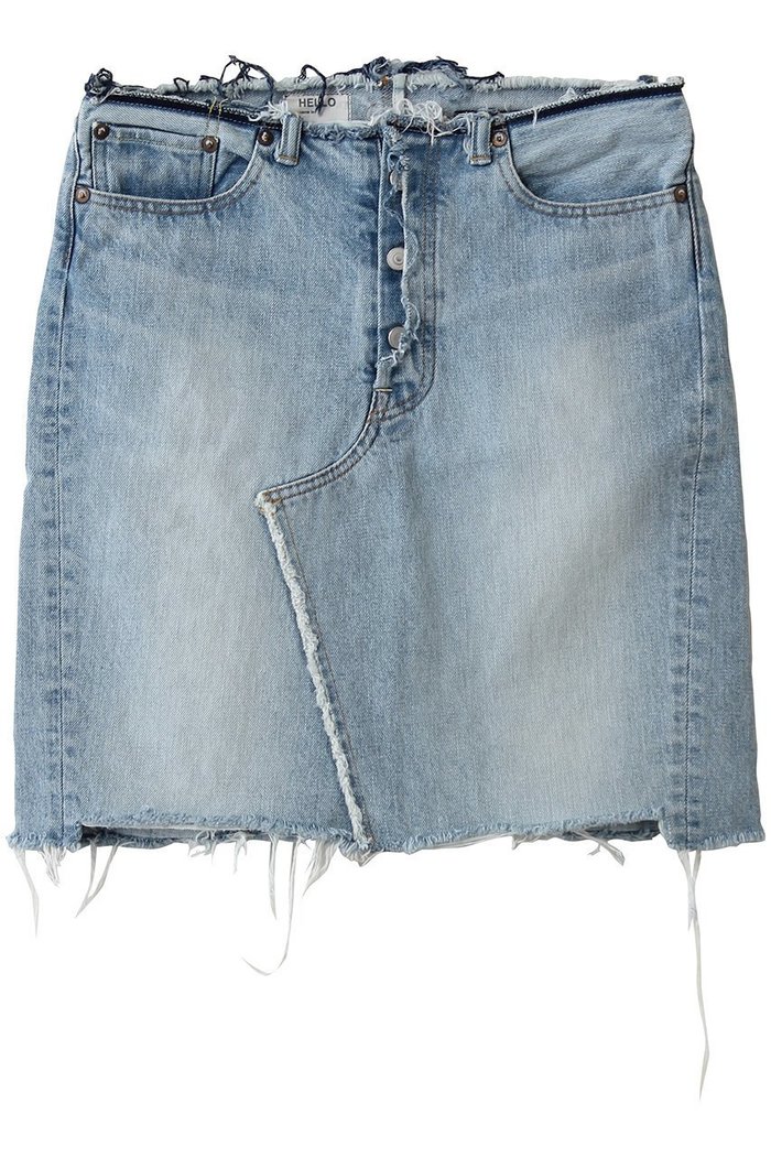 【マディソンブルー/MADISONBLUE】のDENIM TIGHT SKIRT デニムタイトスカート インテリア・キッズ・メンズ・レディースファッション・服の通販 founy(ファウニー) https://founy.com/ ファッション Fashion レディースファッション Fashion for Women スカート Skirts デニム Denim, Jeans Material ビッグ Big, Oversized ヘムライン Hemline, Bottom Cut ランダム Random, Irregular ヴィンテージ Vintage Style |ID: prp329100004925263 ipo3291000000036958912