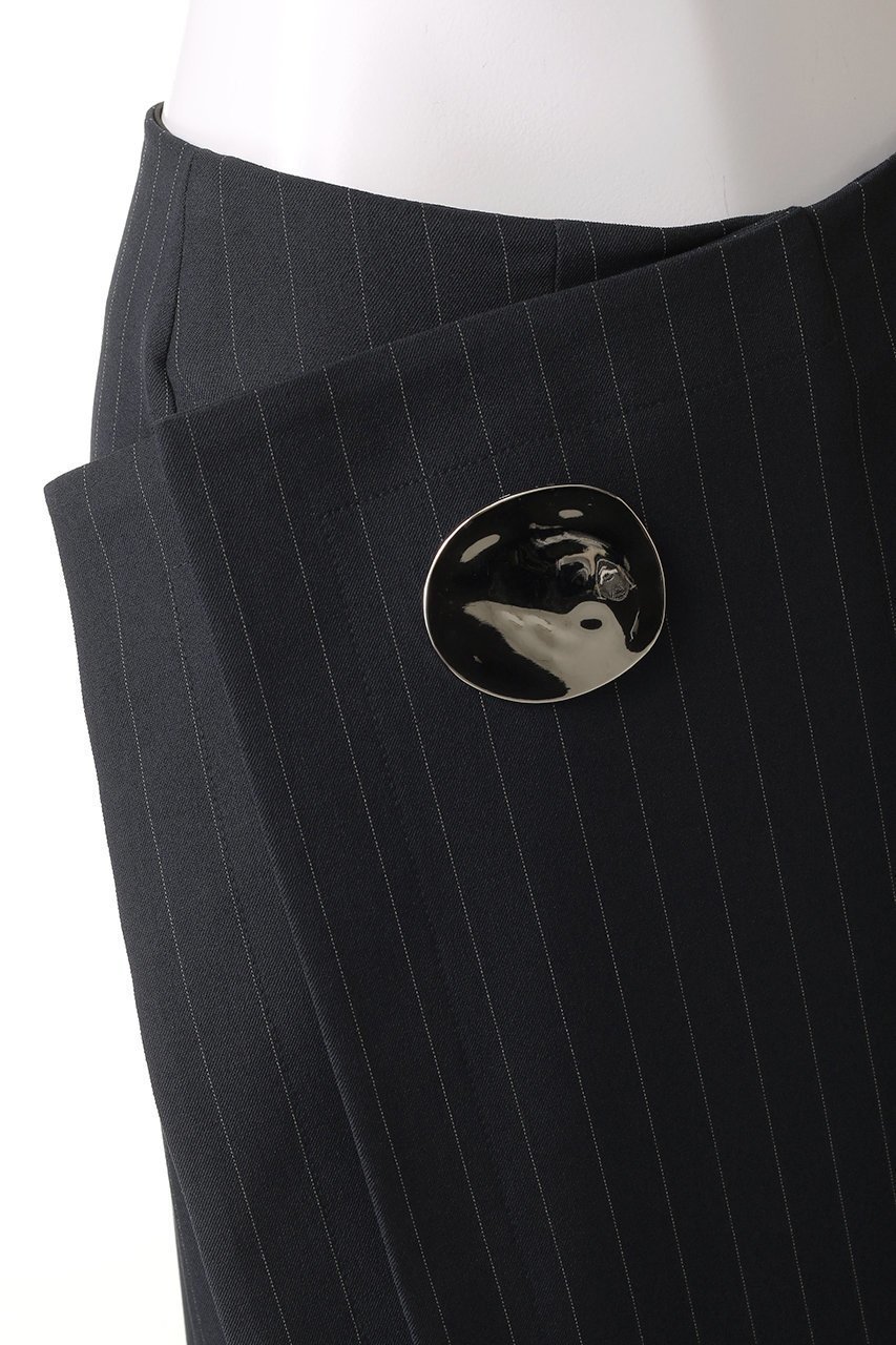 【プランク プロジェクト/PRANK PROJECT】のメタルモチーフローウエストスカート / Metal Motif Low Waist Skirt 人気、トレンドファッション・服の通販 founy(ファニー) 　ファッション　Fashion　レディースファッション　Fashion for Women　スカート　Skirts　ロングスカート　Long Skirts / Maxi & Midi Skirts　サテン　Satin, Glossy Fabric　ショルダー　Shoulder, Shoulder Strap　ストライプ　Stripe, Striped Pattern　ツイル　Twist, Twisted Detail　ドレープ　Drape, Draping Fabric　マキシ　Maxi, Full Length　メタル　Metal, Metal Parts　モチーフ　Motif, Design Theme　ロング　Long, Long-Length　ワンショル　One Shoulder, Asymmetrical　エレガント 上品　Elegant　other-6|ID: prp329100004925268 ipo3291000000036958955