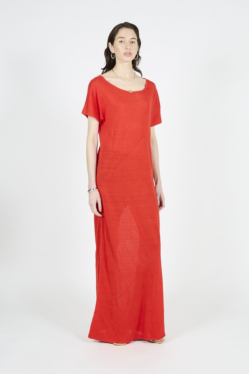 【ラスパイユ/raspail】のリネン ニットロングドレス 人気、トレンドファッション・服の通販 founy(ファニー) 　ファッション　Fashion　レディースファッション　Fashion for Women　ワンピース　Dresses　フォーマル・パーティードレス・結婚式用ドレス　Elegant & Casual Dresses　チュニック　Tunic Tops & Dresses　チュニック　Tunic, Long Top　ドレープ　Drape, Draping Fabric　リネン　Linen, Linen Fabric　ロング　Long, Long-Length　エレガント 上品　Elegant　夏　Summer　新作・新入荷　New Arrivals / New In　旅行　Travel　春　Spring　S/S・春夏　SS, Spring/Summer, Warm Season　other-6|ID: prp329100004925282 ipo3291000000036959061