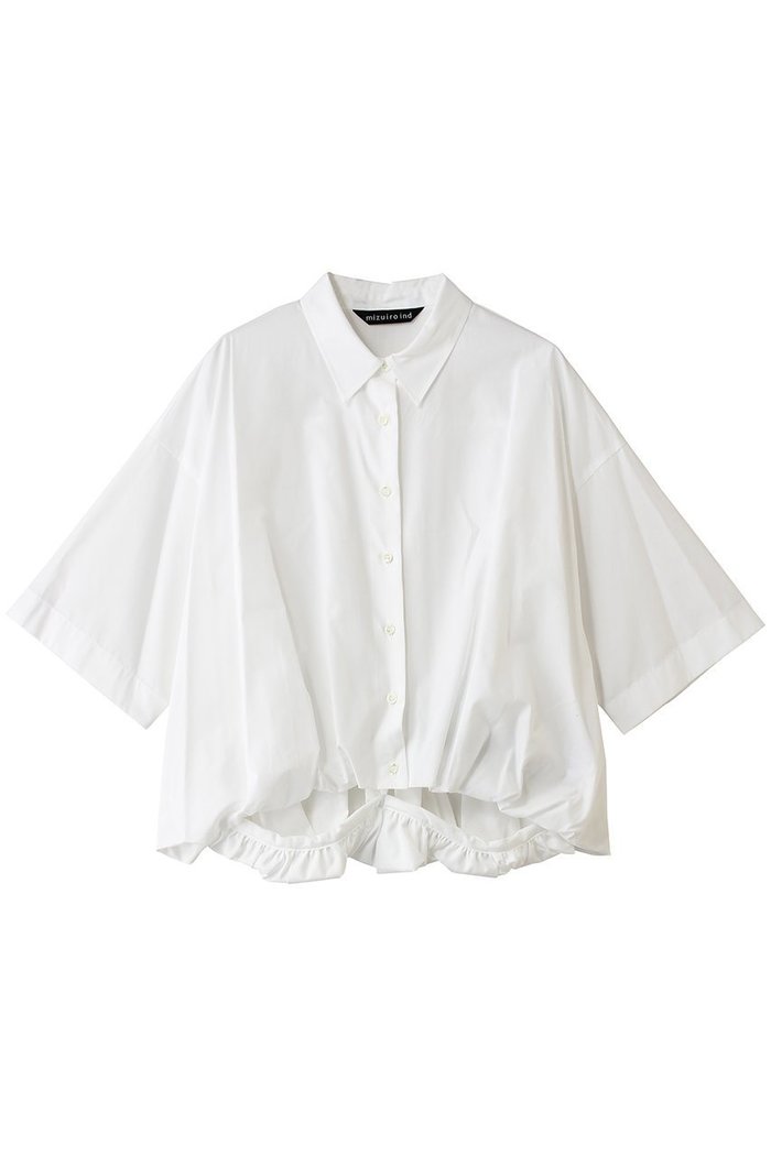 【ミズイロ インド/mizuiro ind】のhalf slv ballon shirt シャツ インテリア・キッズ・メンズ・レディースファッション・服の通販 founy(ファニー) https://founy.com/ ファッション Fashion レディースファッション Fashion for Women トップス・カットソー Cut & Sew Tops シャツ・ブラウス・オフィスカジュアル Elegant Blouses & Button-Ups ショート Short, Short Length シンプル Simple, Minimal スリーブ Sleeve, Long Sleeve / Short Sleeve トレンド Trend, Trending Now バルーン Balloon, Balloon Silhouette フロント Front, Front Design 半袖 Short Sleeve, Half Sleeve 新作・新入荷 New Arrivals / New In |ID: prp329100004925287 ipo3291000000036959086