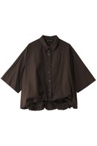 【ミズイロ インド/mizuiro ind】のhalf slv ballon shirt シャツ 人気、トレンドファッション・服の通販 founy(ファニー) ファッション Fashion レディースファッション Fashion for Women トップス・カットソー Cut & Sew Tops シャツ・ブラウス・オフィスカジュアル Elegant Blouses & Button-Ups ショート Short, Short Length シンプル Simple, Minimal スリーブ Sleeve, Long Sleeve / Short Sleeve トレンド Trend, Trending Now バルーン Balloon, Balloon Silhouette フロント Front, Front Design 半袖 Short Sleeve, Half Sleeve 新作・新入荷 New Arrivals / New In thumbnail brown|ID: prp329100004925287 ipo3291000000036959091