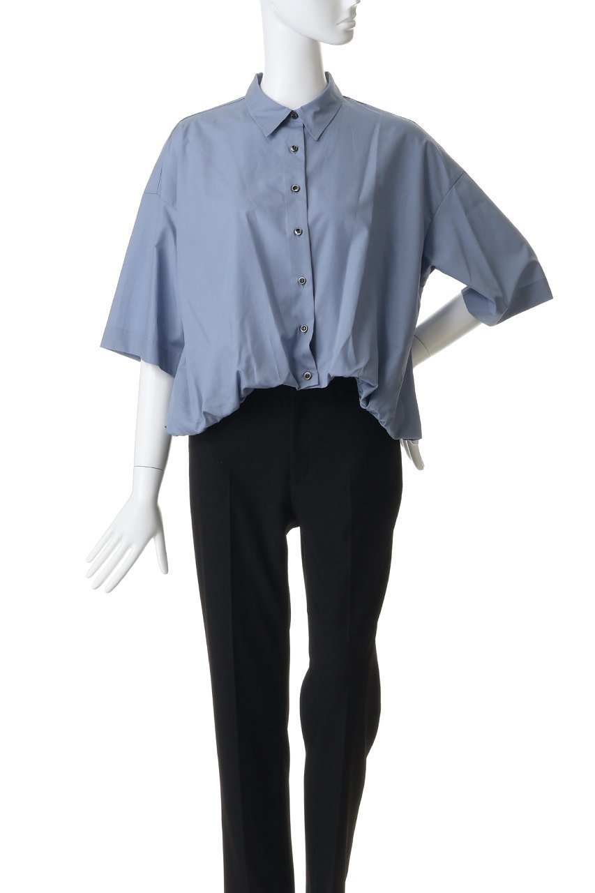 【ミズイロ インド/mizuiro ind】のhalf slv ballon shirt シャツ 人気、トレンドファッション・服の通販 founy(ファニー) 　ファッション　Fashion　レディースファッション　Fashion for Women　トップス・カットソー　Cut & Sew Tops　シャツ・ブラウス・オフィスカジュアル　Elegant Blouses & Button-Ups　ショート　Short, Short Length　シンプル　Simple, Minimal　スリーブ　Sleeve, Long Sleeve / Short Sleeve　トレンド　Trend, Trending Now　バルーン　Balloon, Balloon Silhouette　フロント　Front, Front Design　半袖　Short Sleeve, Half Sleeve　新作・新入荷　New Arrivals / New In　other-2|ID: prp329100004925287 ipo3291000000036959094