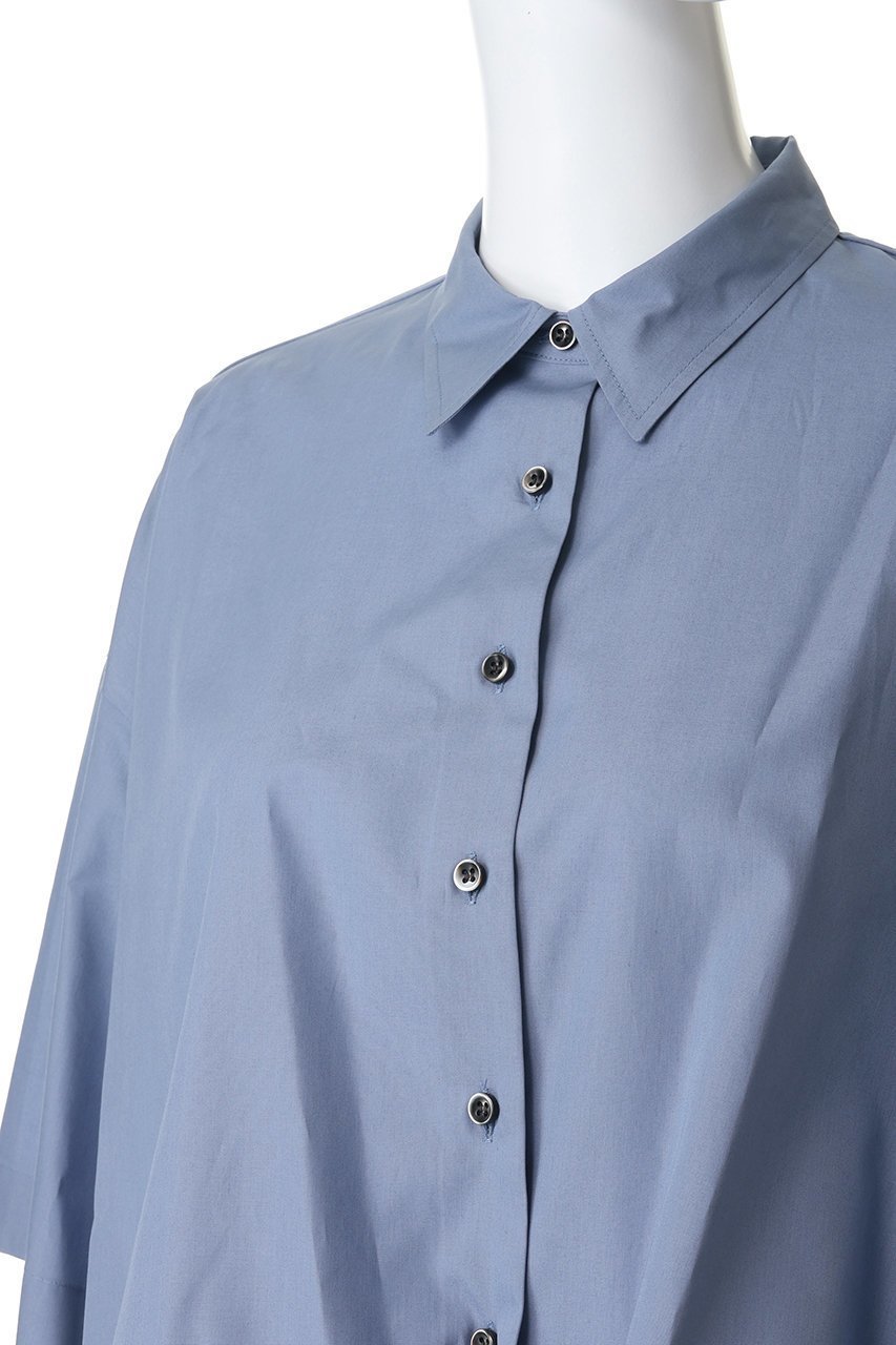 【ミズイロ インド/mizuiro ind】のhalf slv ballon shirt シャツ 人気、トレンドファッション・服の通販 founy(ファニー) 　ファッション　Fashion　レディースファッション　Fashion for Women　トップス・カットソー　Cut & Sew Tops　シャツ・ブラウス・オフィスカジュアル　Elegant Blouses & Button-Ups　ショート　Short, Short Length　シンプル　Simple, Minimal　スリーブ　Sleeve, Long Sleeve / Short Sleeve　トレンド　Trend, Trending Now　バルーン　Balloon, Balloon Silhouette　フロント　Front, Front Design　半袖　Short Sleeve, Half Sleeve　新作・新入荷　New Arrivals / New In　other-5|ID: prp329100004925287 ipo3291000000036959097